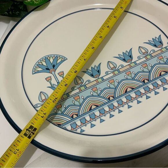 Vintage Nitto Overtones Stoneware "NILE COUNTRY" Set 5   Plates bowl JAPAN B6 - Picture 10 of 11